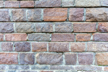 Panoramic view of empty, old, wall background