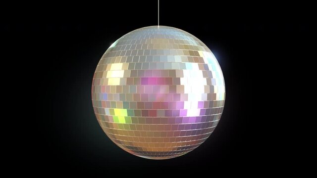 Animation Disco ball with alpha layer 16 bit color
