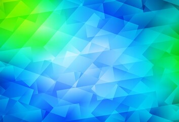 Light Blue, Green vector layout with lines, rectangles.