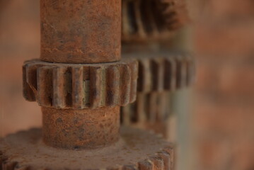 old rusty gears
