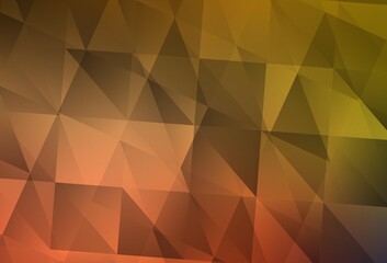 Light Red, Yellow vector abstract mosaic backdrop.