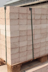 Photo of hyper-pressed bricks.