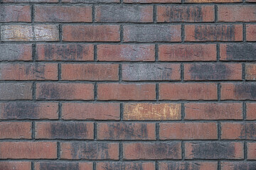 abstract background of aged red brick wall texture close up