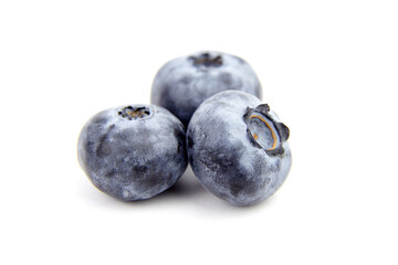 Fresh bluebery isolated on white background