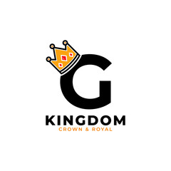 Initial Letter G with Crown Logo Branding Identity Logo Design Template