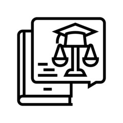 education history line icon vector. education history sign. isolated contour symbol black illustration