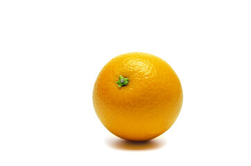 ripe orange isolated on a white backgroun