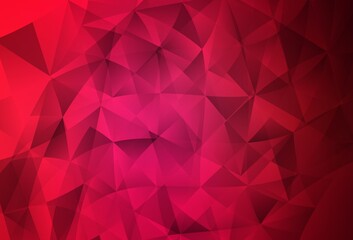 Light Red vector background with triangles.