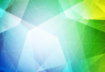 Light Blue, Green vector backdrop with lines, triangles.