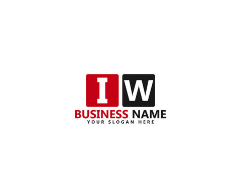 Letter IW logo, iw logo icon design vector for all kind of use