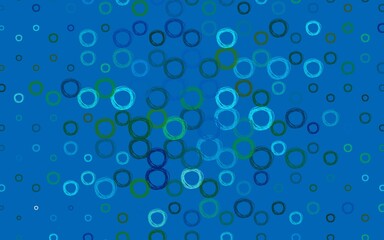 Light Blue, Green vector background with spots.