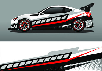 abstract racing car wrap for toyota 86 cars and other types of cars
