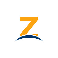 Initial Letter Z Horizon Logo Design Template. Eps10 Vector