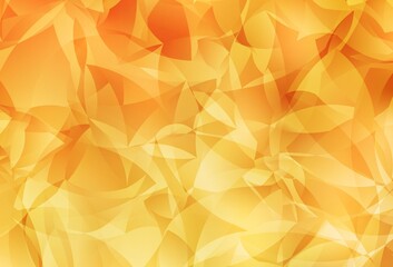 Light Yellow vector abstract polygonal template.