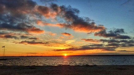 Obraz premium sunset at the beach