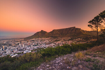 Beautiful Sunset in Cape Town, South Africa