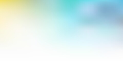 Light blue, yellow vector blur pattern.