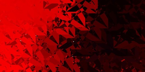 Dark Red vector template with triangle shapes.