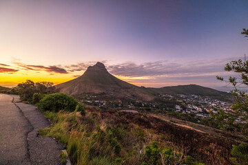 Obraz premium Beautiful sunset in Cape Town, South Africa