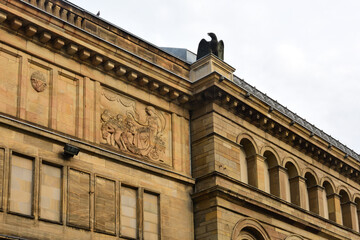 fassade eines hauses in wuppertal, nrw, deutschland
