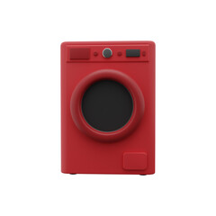 Fototapeta premium 3d illustration of washing machine. Washing machine 3D icon. Isolated washing machine 3d illustration