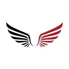 Obraz na płótnie Canvas Wing logo template vector icon