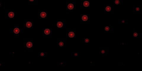 Dark Red, Yellow vector template with abstract forms.