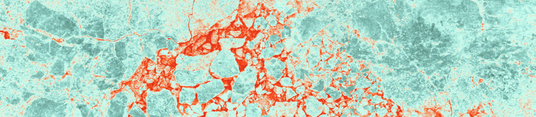 abstract red, orange, celadon and aquamarine colors background for design