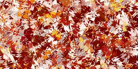Light yellow vector background with triangles.