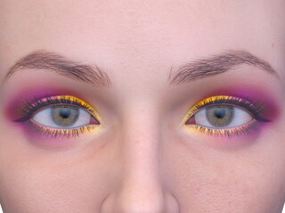 Obraz premium アイメイク