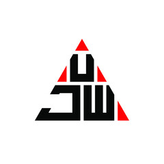 Obraz na płótnie Canvas UJW triangle letter logo design with triangle shape. UJW triangle logo design monogram. UJW triangle vector logo template with red color. UJW triangular logo Simple, Elegant, and Luxurious Logo. UJW 