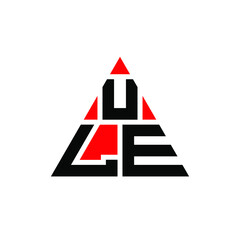 ULE triangle letter logo design with triangle shape. ULE triangle logo design monogram. ULE triangle vector logo template with red color. ULE triangular logo Simple, Elegant, and Luxurious Logo. ULE 