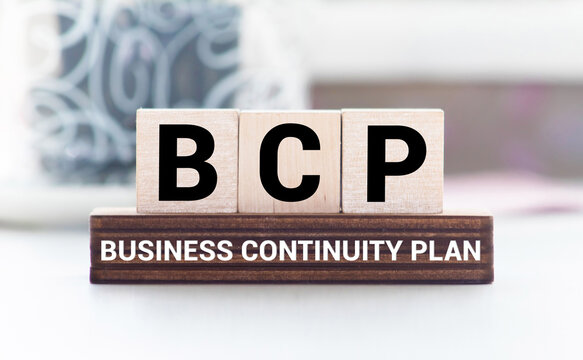 Paper with words BCP Business Continuity Plan