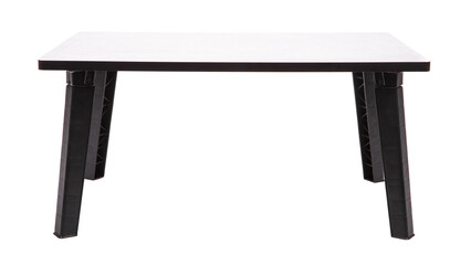 foldable grey table isolated on a white background.