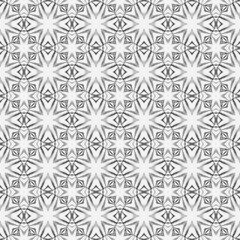 Medallion seamless pattern. Black and white fancy