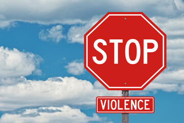 Stop Violence Sign