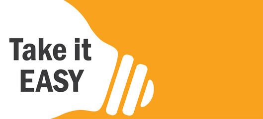 Take it easy in lamp background illustration