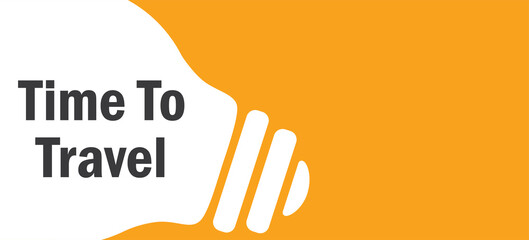 Time To Travel in lamp background illustration