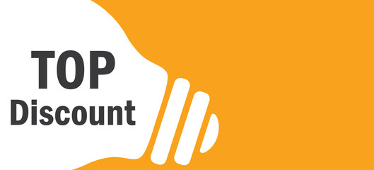 Top Discount in lamp background illustration