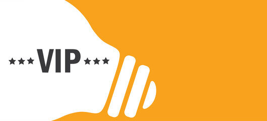 VIP in lamp background illustration