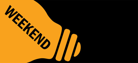 Fototapeta premium weekend in lamp background illustration