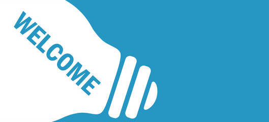 welcome in lamp background illustration