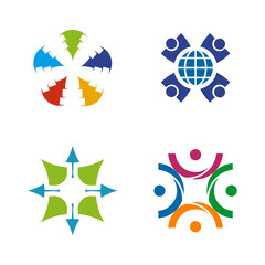 Community, adoption, care, teamwork logo design