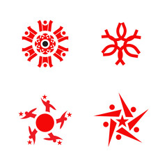 Community, adoption, care, teamwork logo design