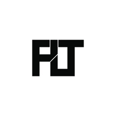 flt letter monogram initial logo design