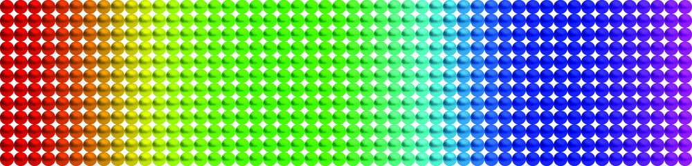 Colorful luxury background with 3D beads. Vector illustration.