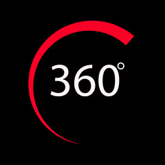 360 degree angle icon