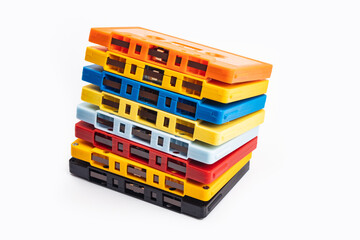 Colorful audio tapes