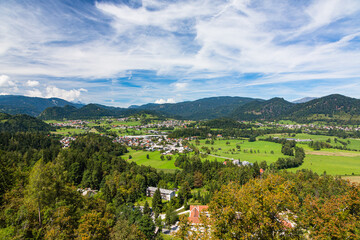Fototapeta na wymiar スロベニア　ブレッド城から望む風景