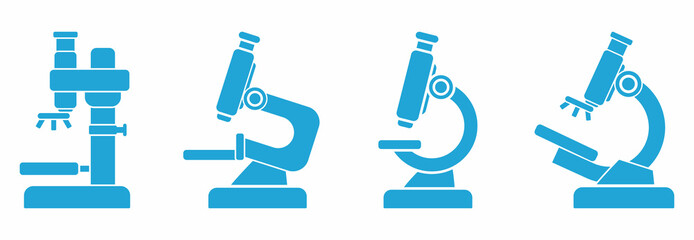 microscope icon set vector sign symbol
